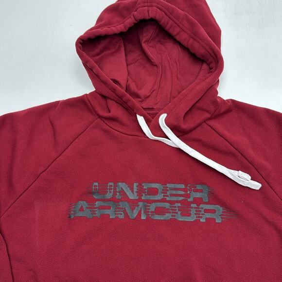 UNDER ARMOUR Men’s 2XL Burgundy Hoodie Seeatahirt - Picture 2 of 4